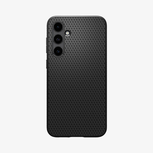 ACS05614 - Galaxy S23 Ultra Case Liquid Air in matte black showing the back